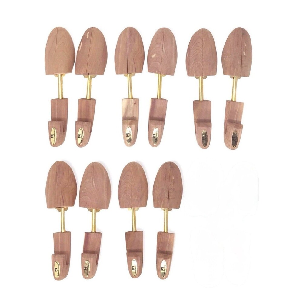 Cedar Elements XL Shoe Trees 5 Pairs Men's 11.5-13 Split Toe Little Wholesale